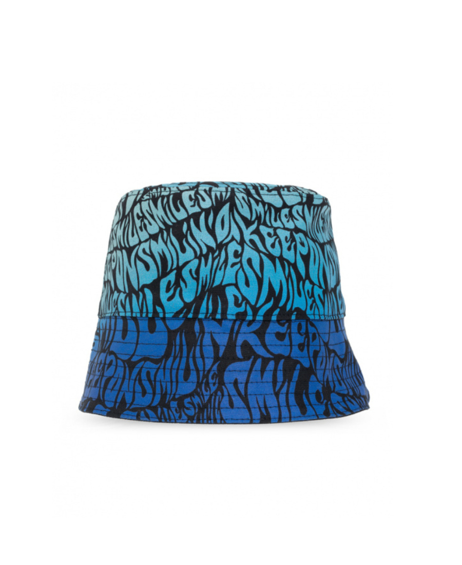 Stella Mccartney Printed Cotton Bucket Hat In Blue