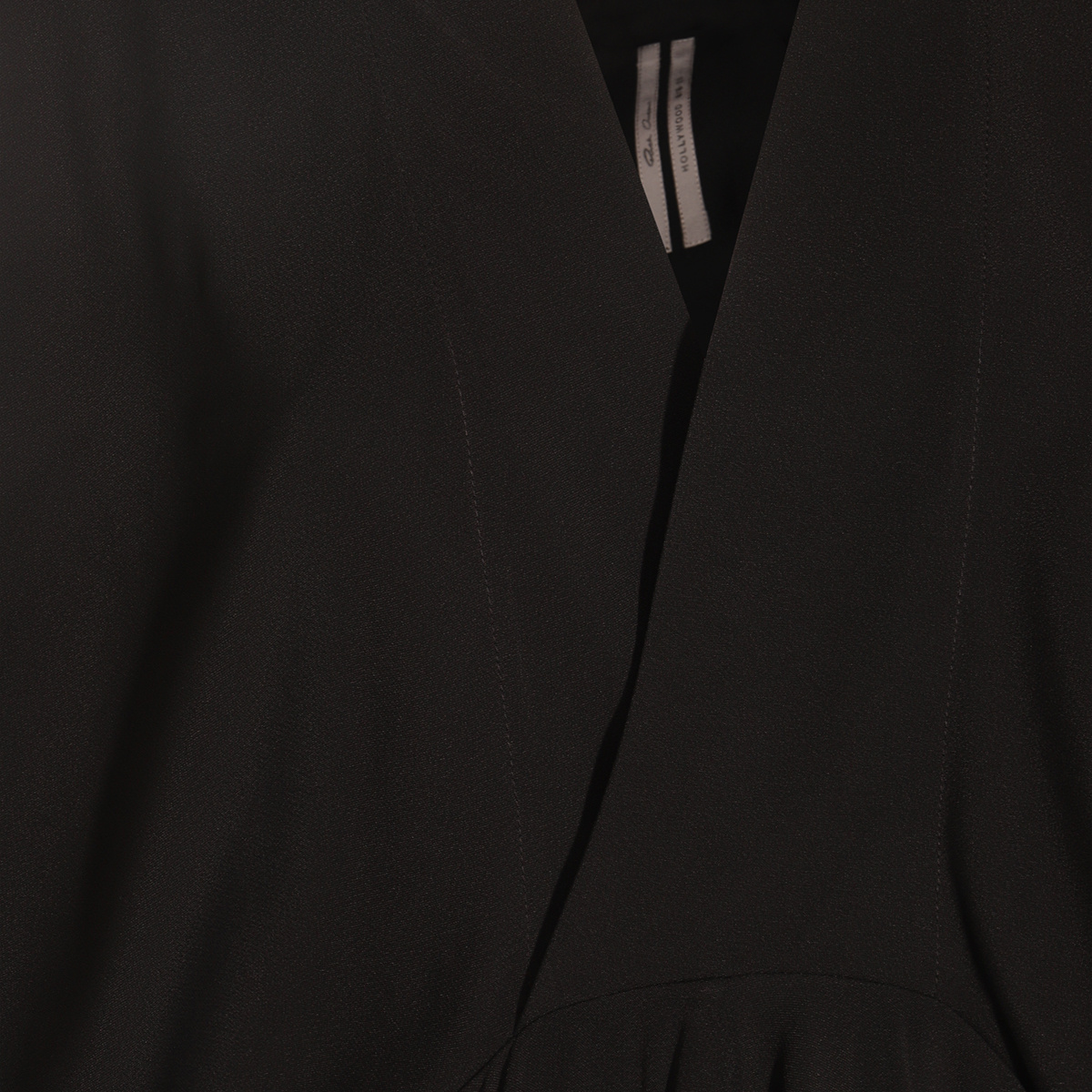 Rick Owens Half Moon Dress In Black