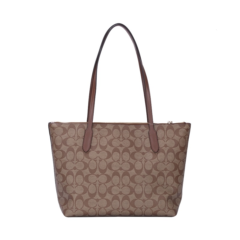 Coach Medium Logo Details Todd Shoulder Bag In Brown