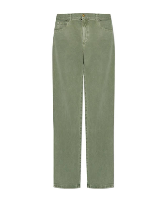 Balmain Logo-engraved-button Jeans