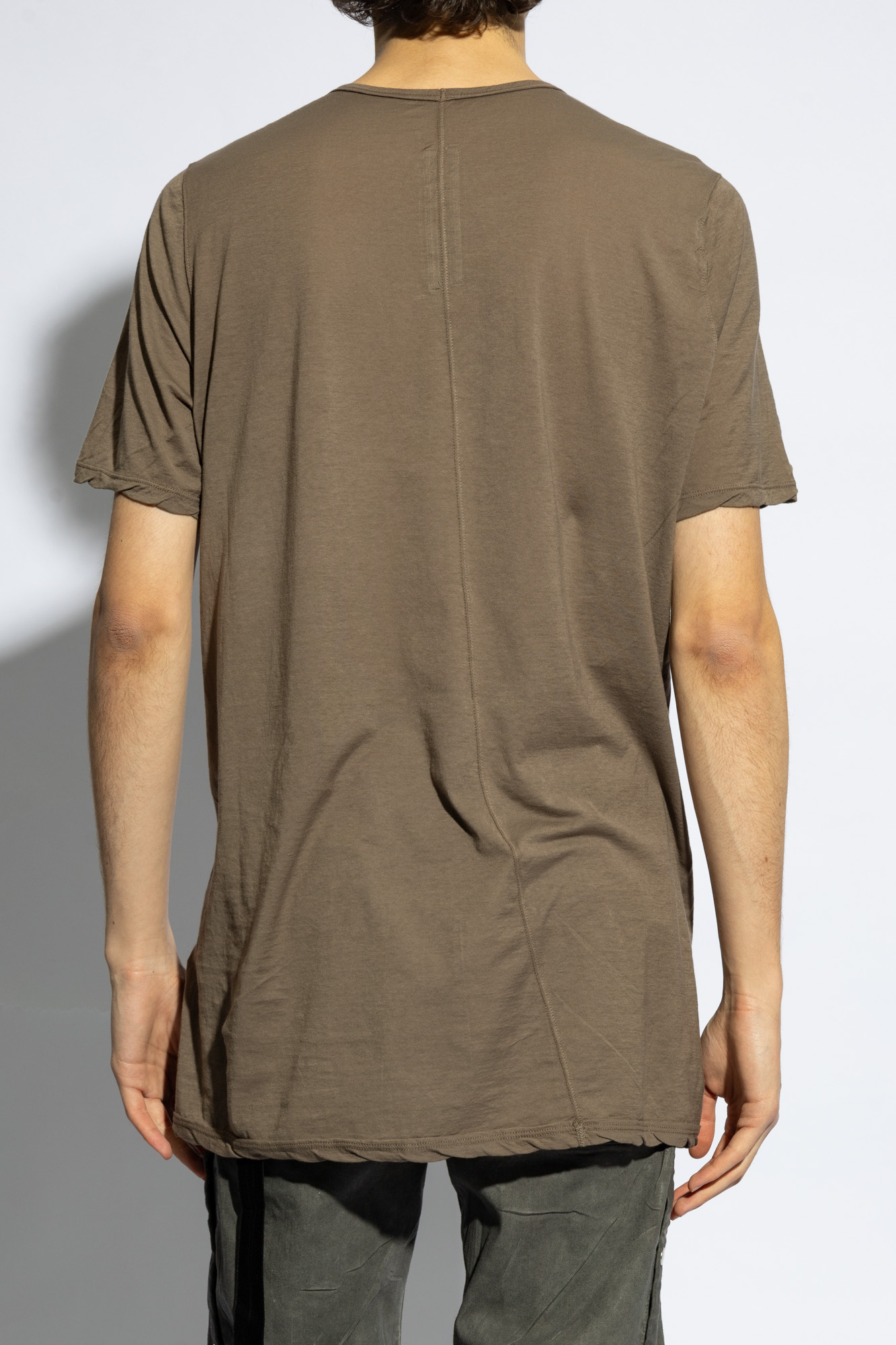 Rick Owens Drkshdw Level T Cotton T-shirt In Gray