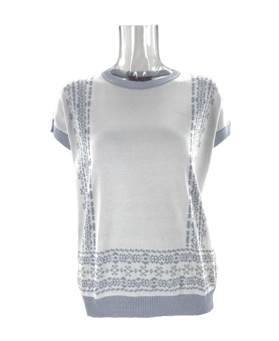 Max Mara Round Neck Sweater In White