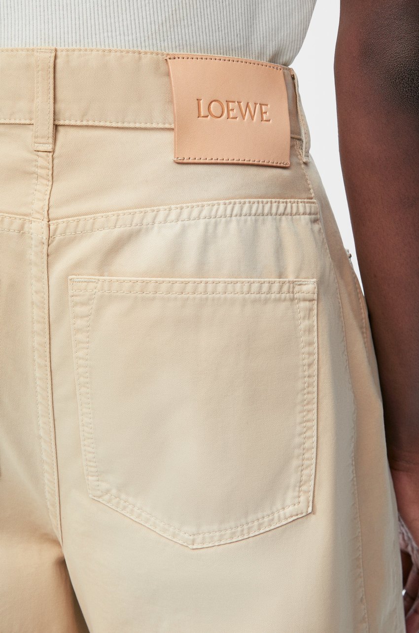 Loewe Belt Loop Casual Pants In Light Beige