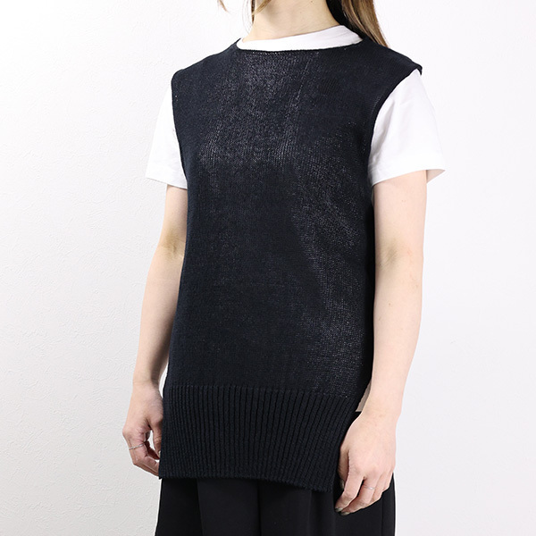 Jil Sander Sleeveless Knitted Vest In Black