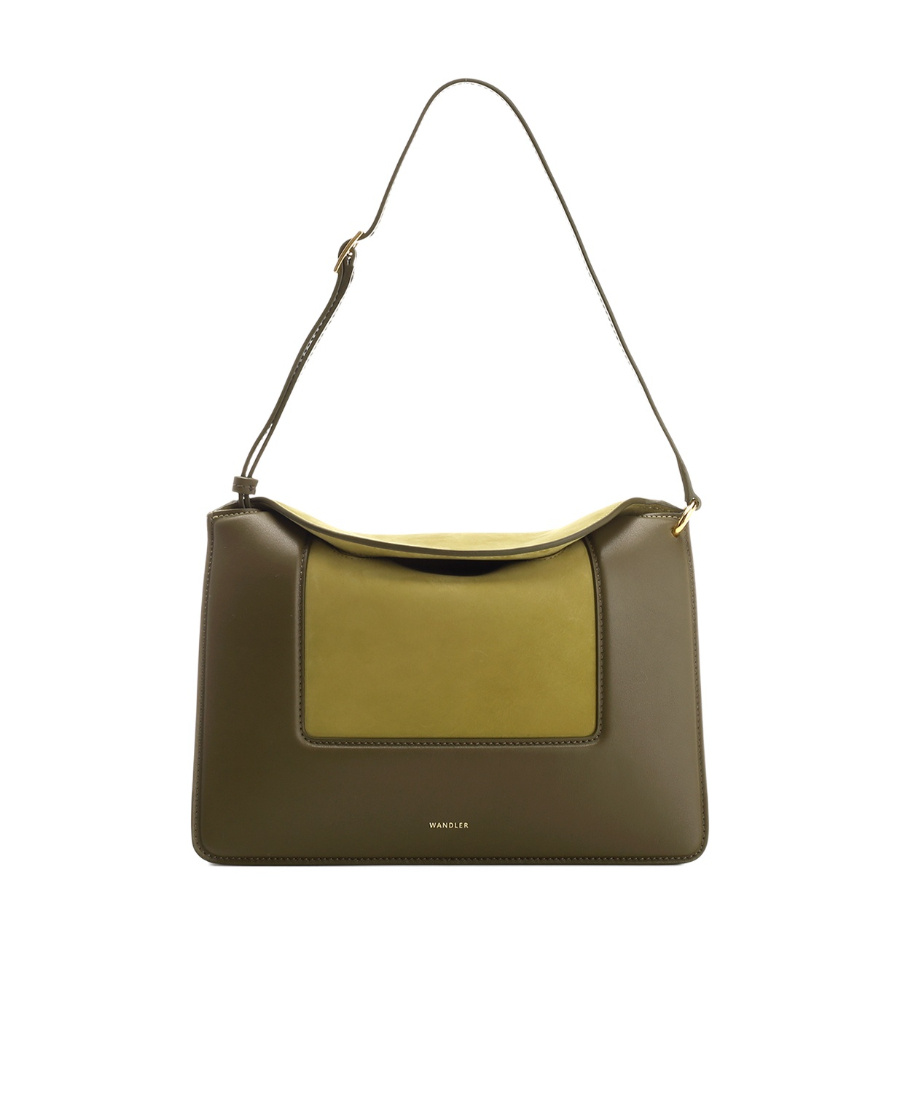 Wandler Logo Shoulder Bag In Green