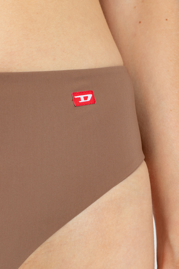 DIESEL ASH TWISTED BIKINI BOTTOMS
