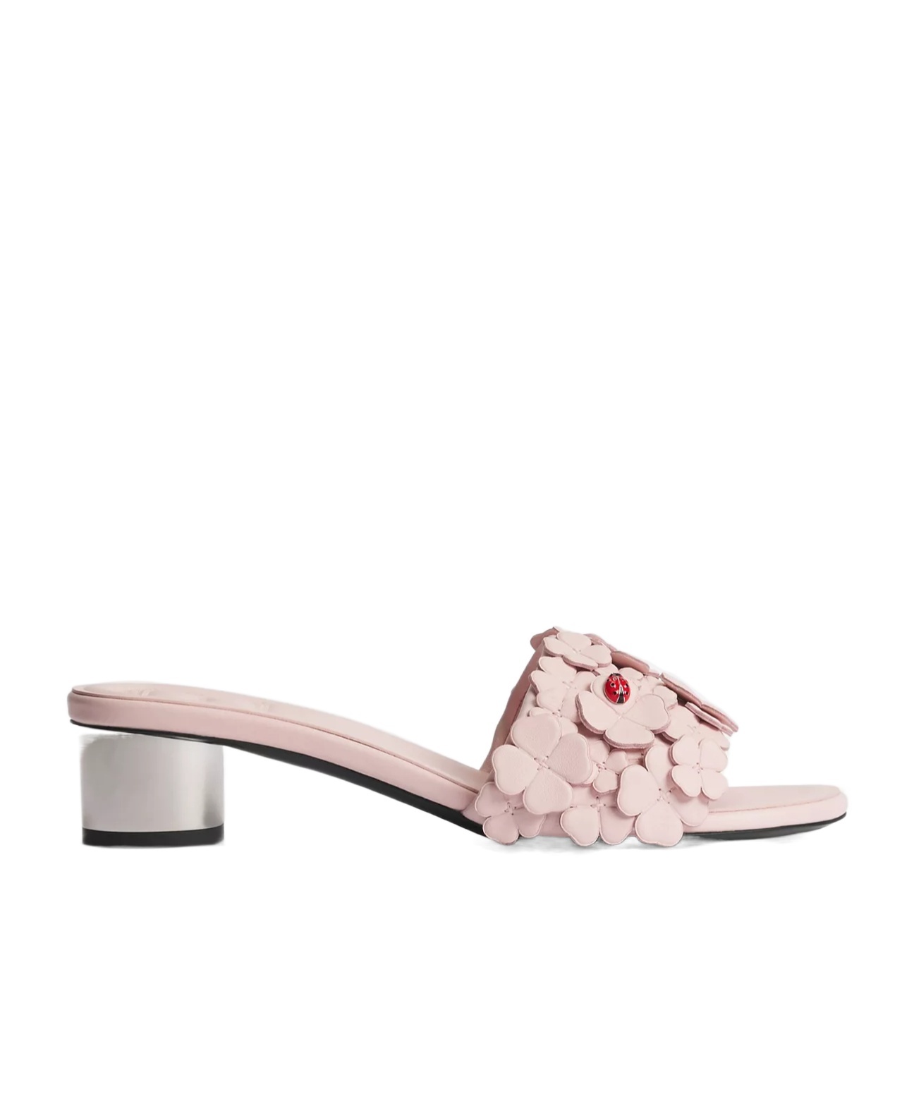 Dior Bloom Heeled Slide In Pink