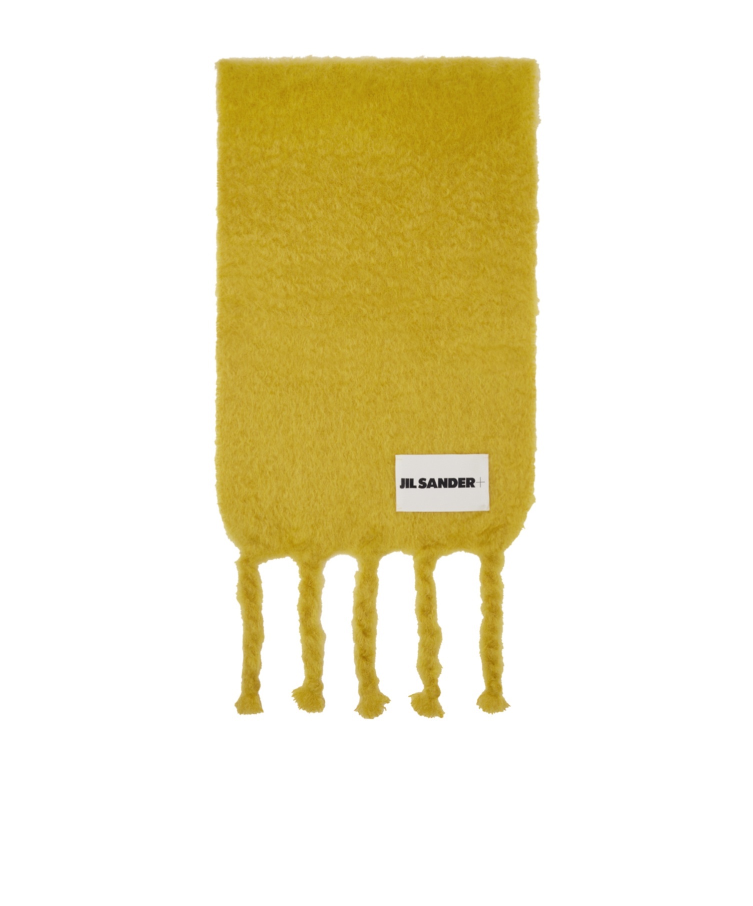 Jil Sander Fringed Scarf In Green