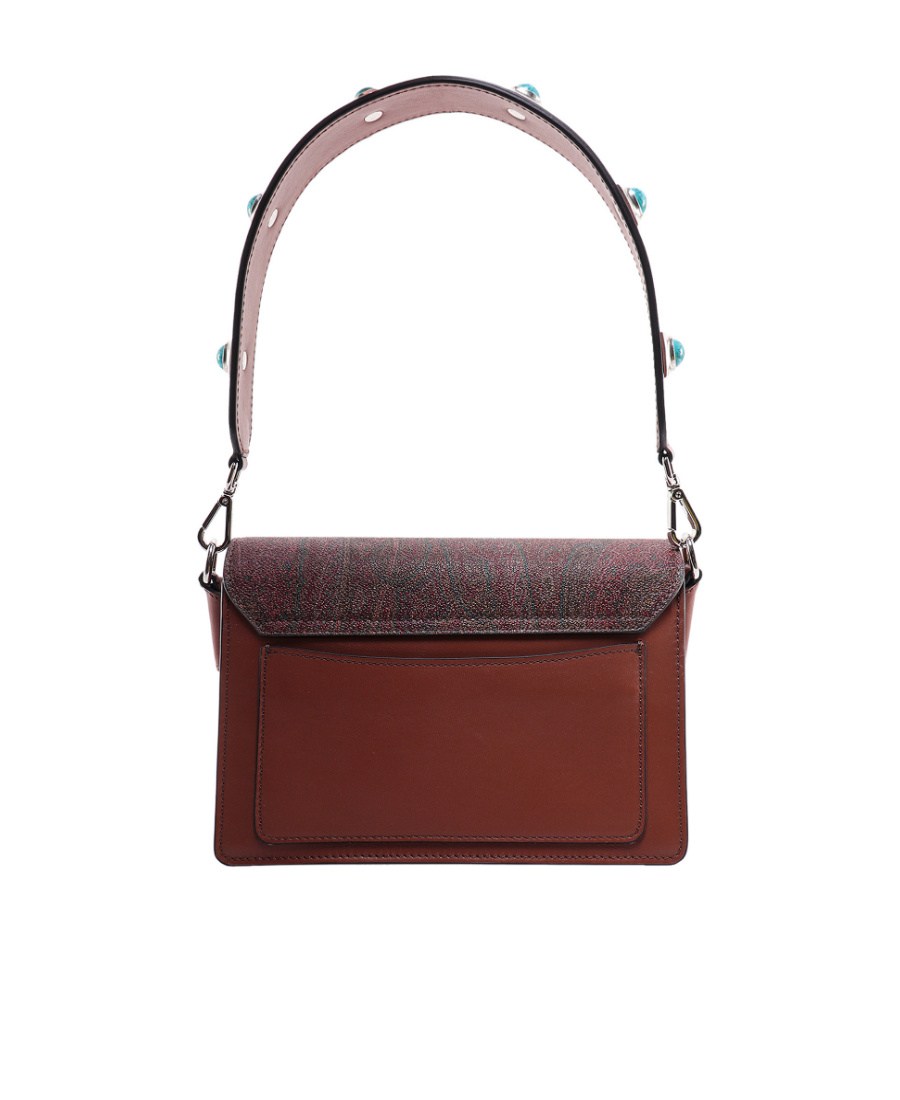 Etro Paisley-print Shoulder Bag In Red