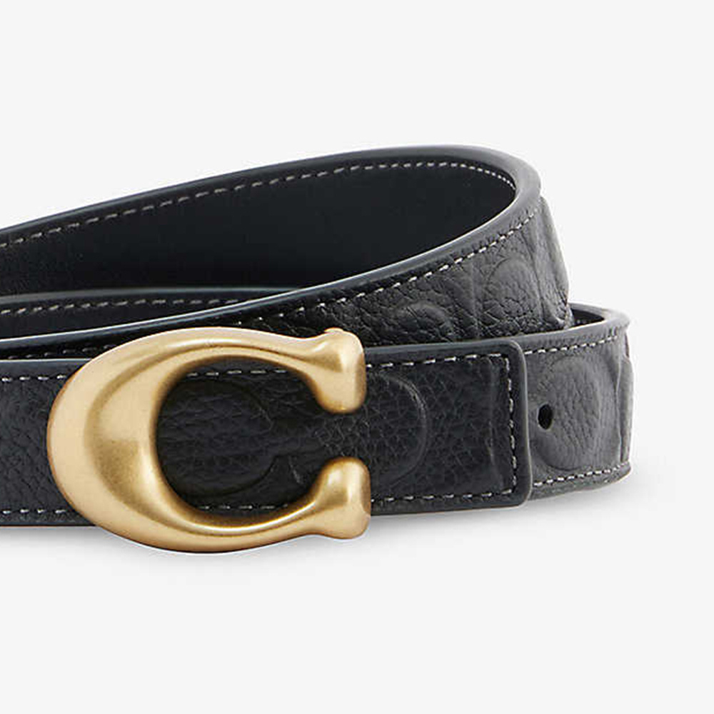 COACH LOGO EMBOSSED BELT