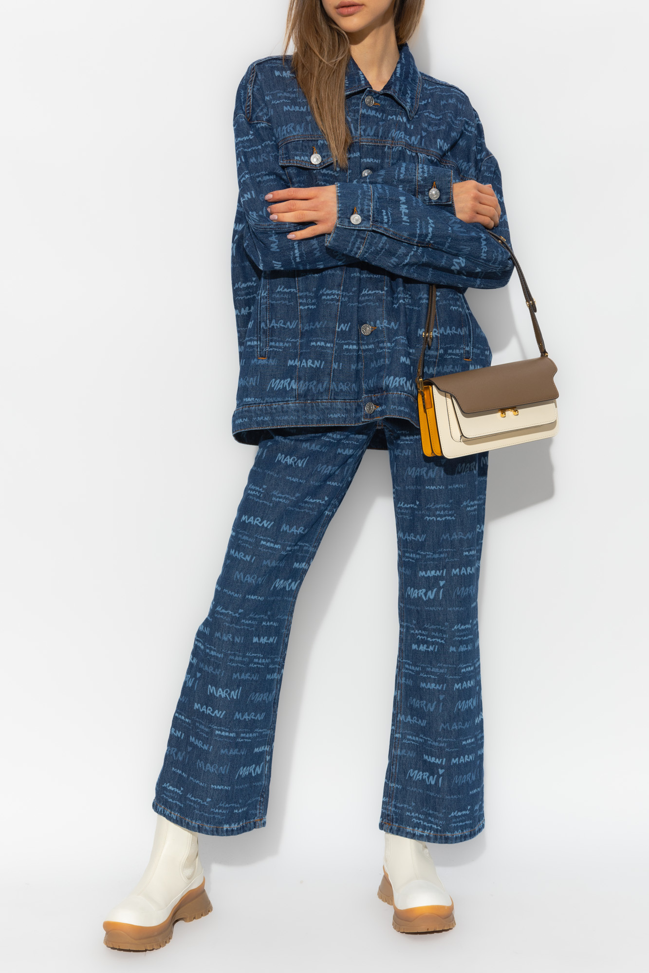 Marni Mega -print Straight-leg Jeans