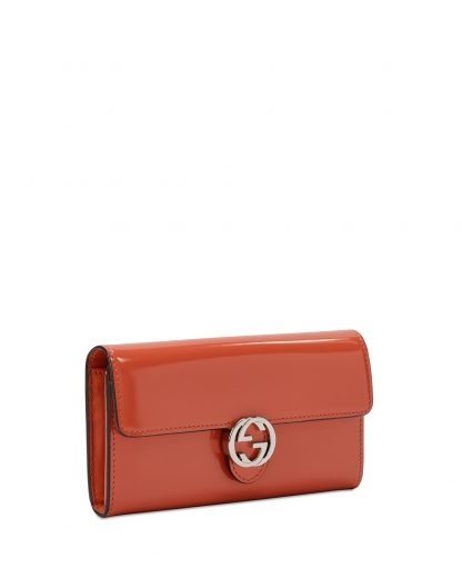 Gucci Long Double-folded Wallet In Red