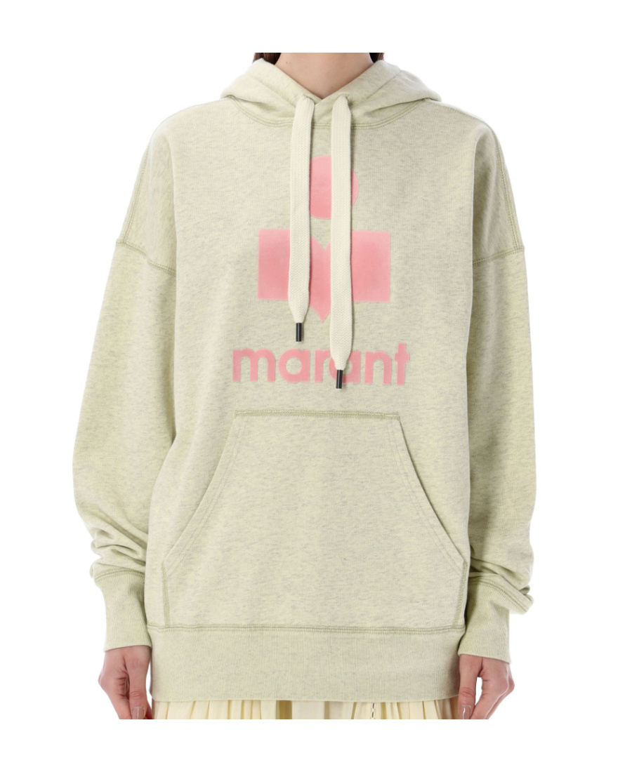 Shop Isabel Marant Étoile Logo Hooded Sweater In Nude