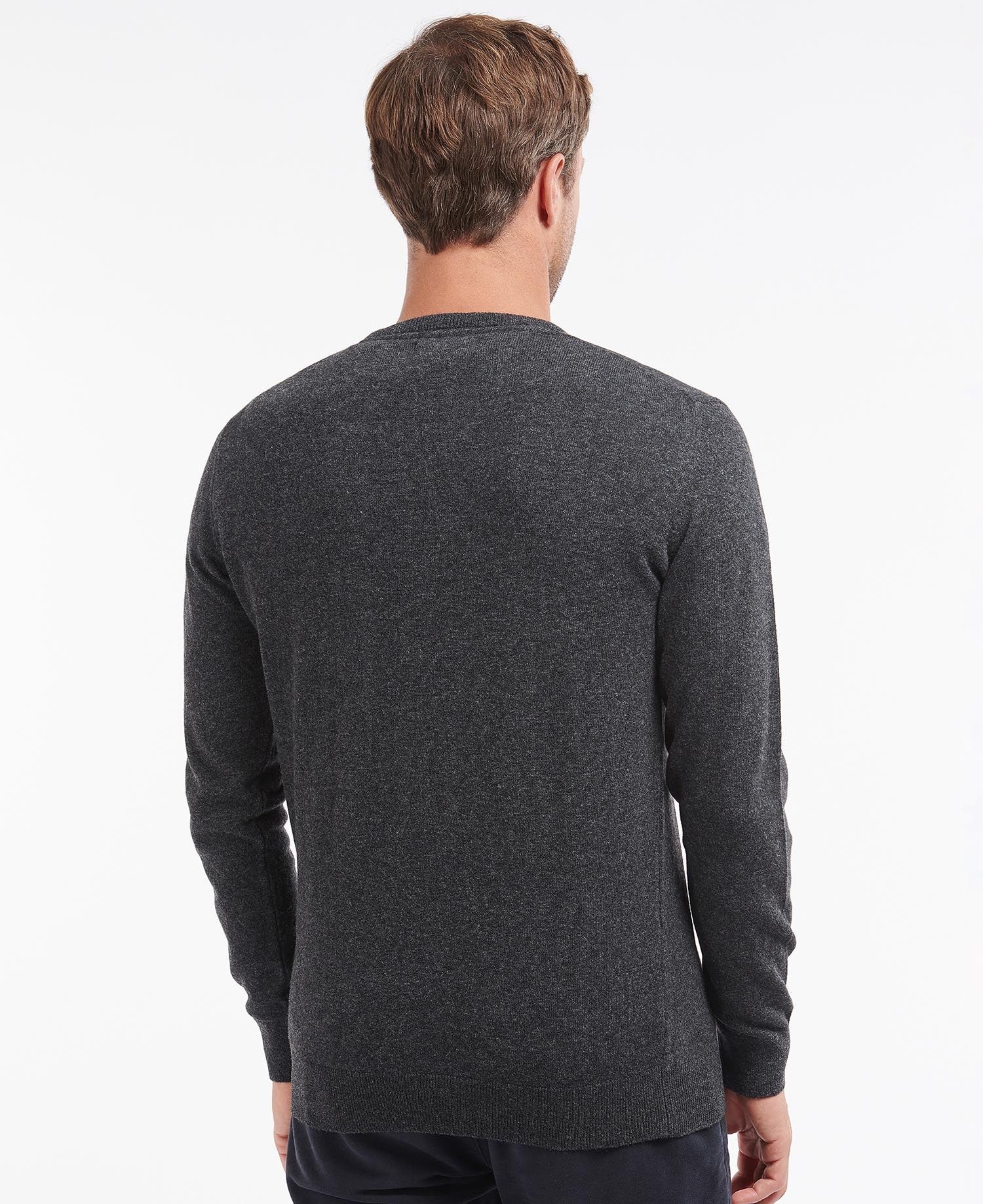Barbour Logo Wool Embroidered Sweater In Black