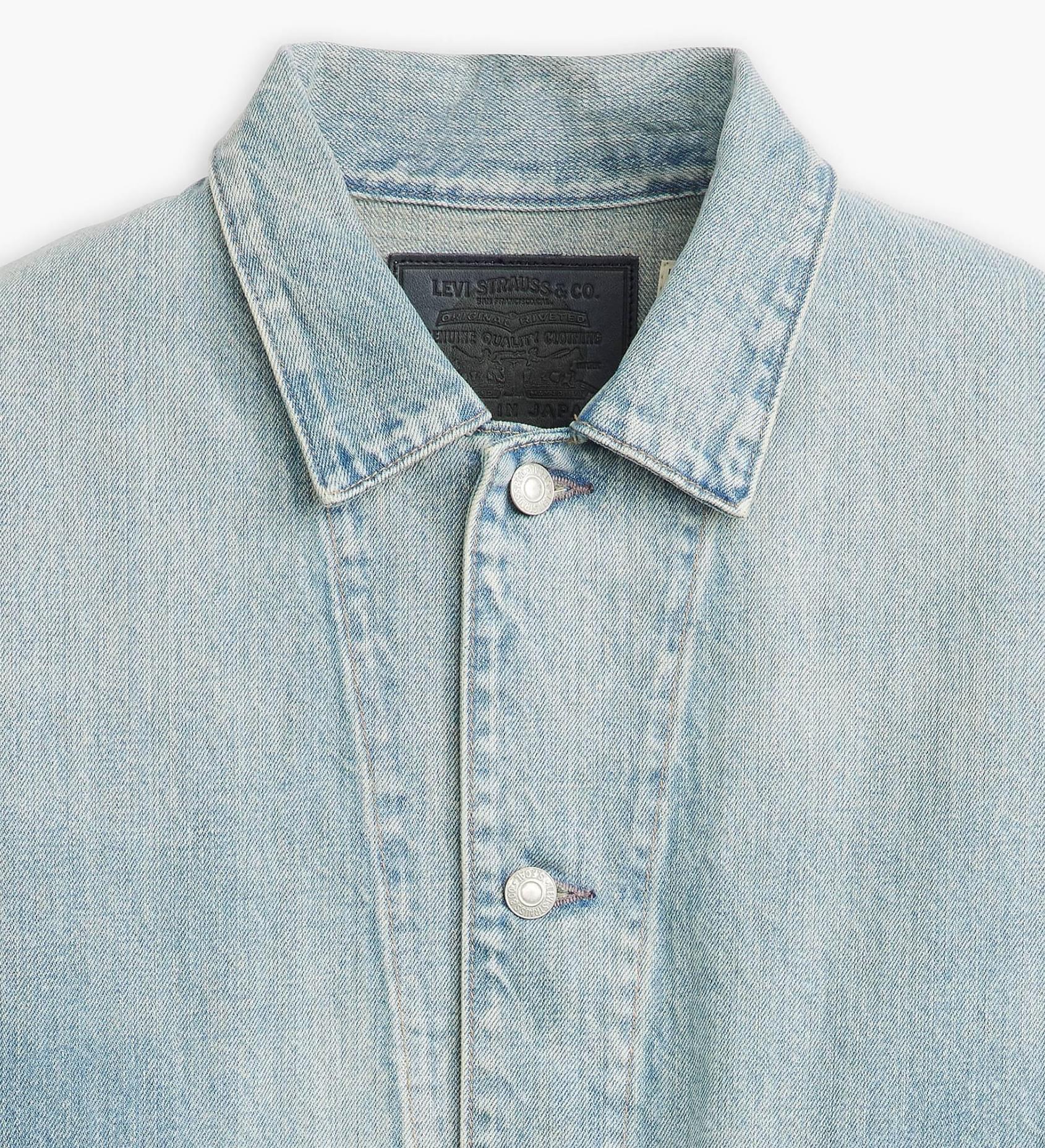Levi's Lapel Denim Jacket In Gray