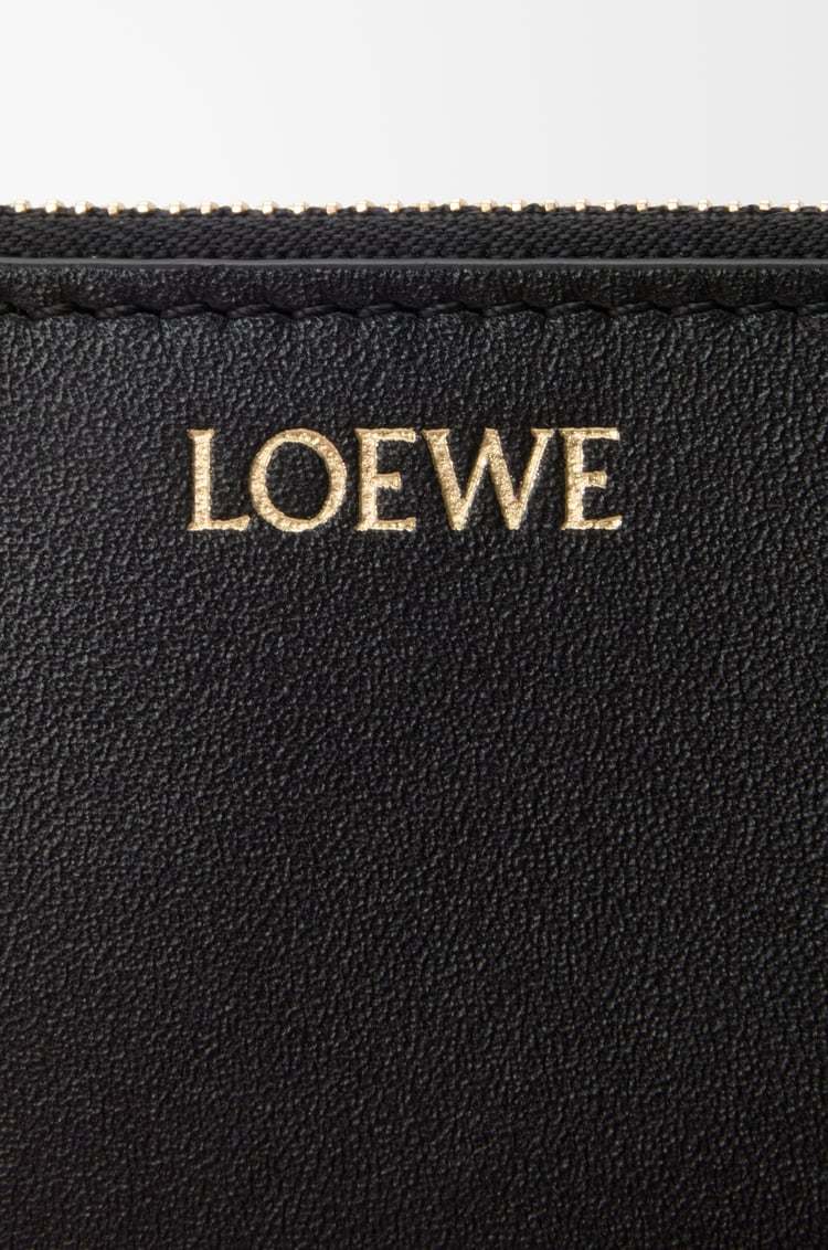 Loewe Knot Coin Cardholder In Shiny Nappa Calfskin In Black