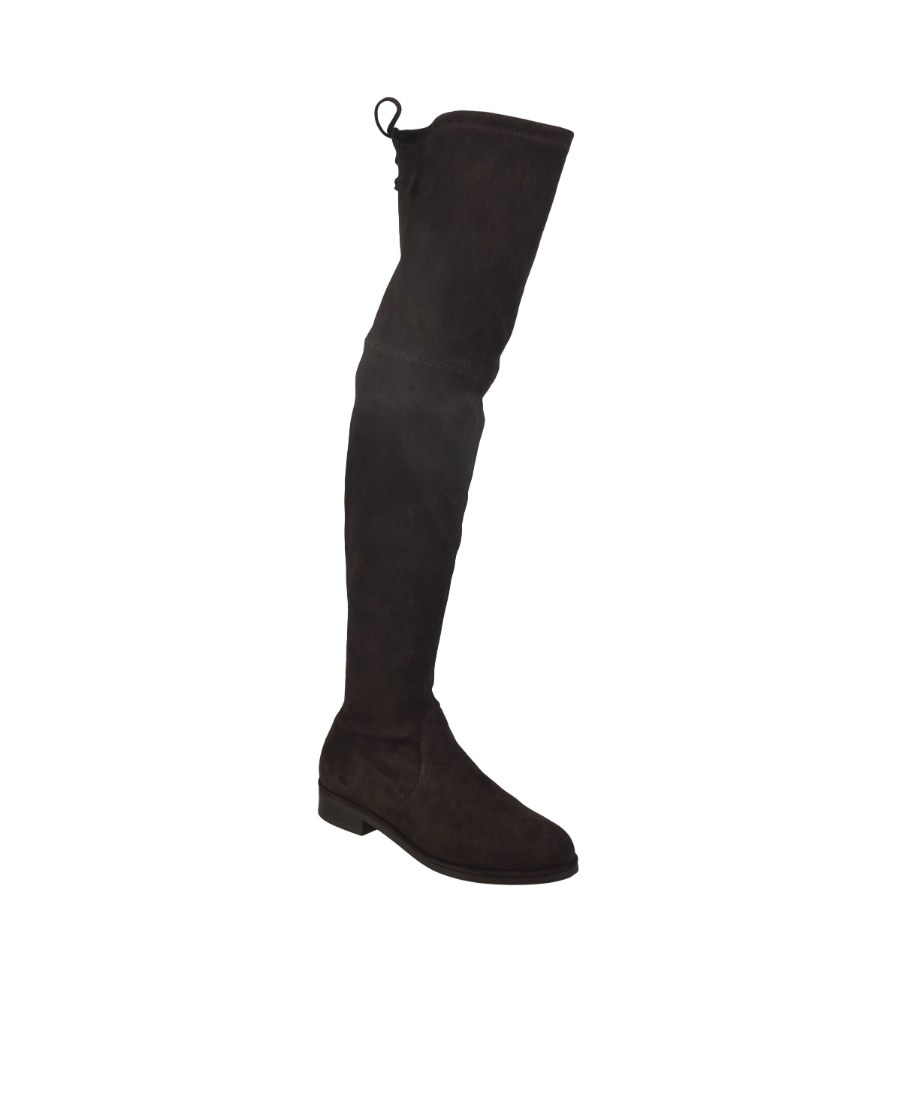 Stuart Weitzman Round-headed Boots In Black