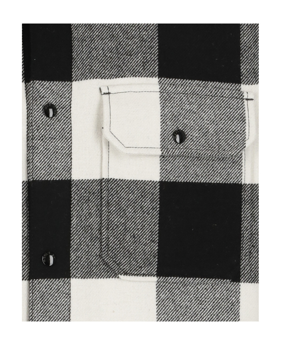 Woolrich Plaid Check-print Shirt Jacket In Black