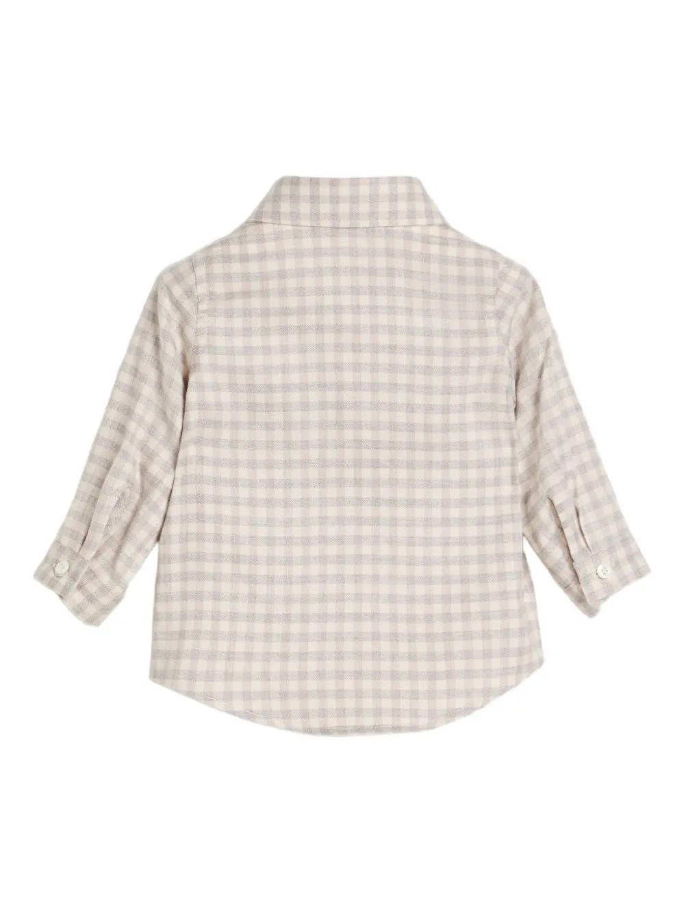 Brunello Cucinelli Bernie Baby Gingham-check Shirt In Multi