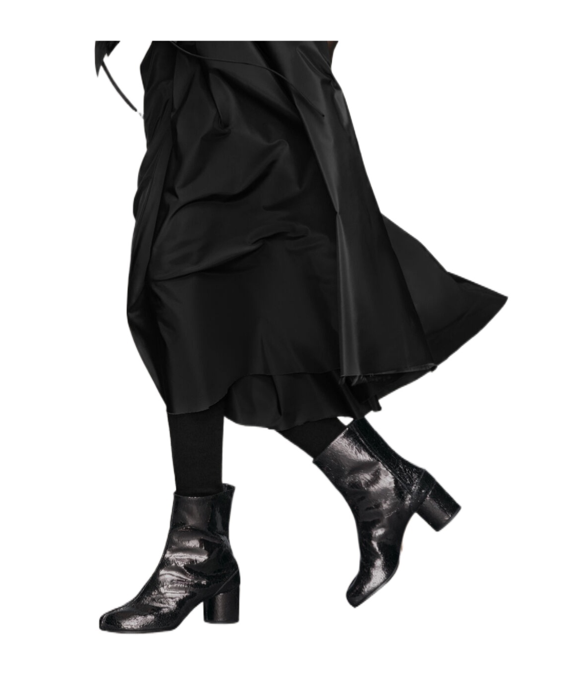 Maison Margiela Tabi Mirror 55mm Ankle Boots In Black