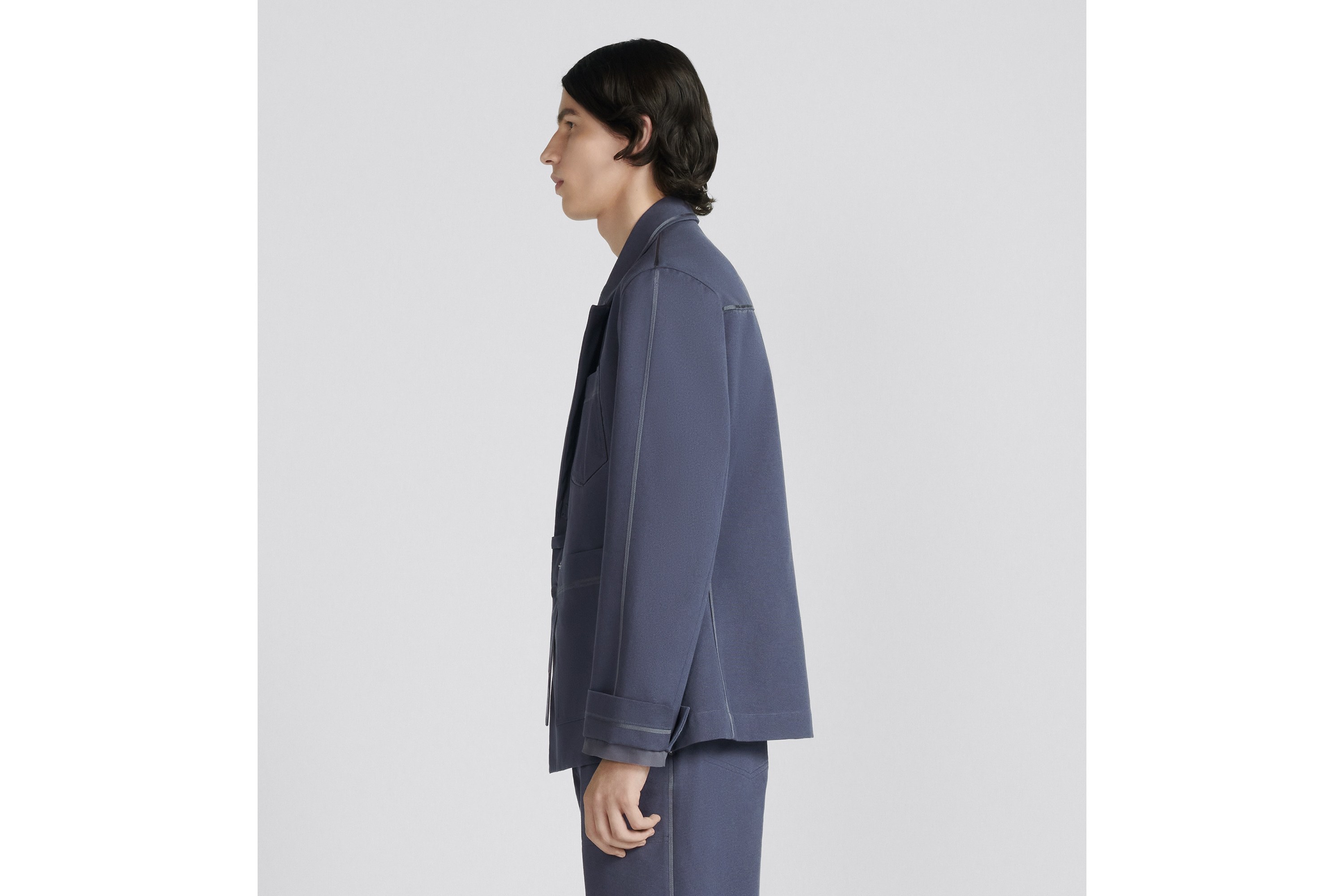 Dior Logo Suit Jacket In Blue