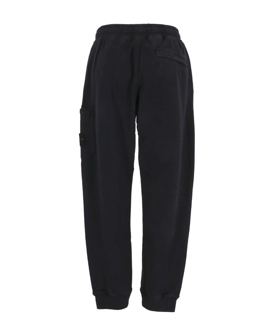 Stone Island Compass-patch Drawstring Track Pants In Blue
