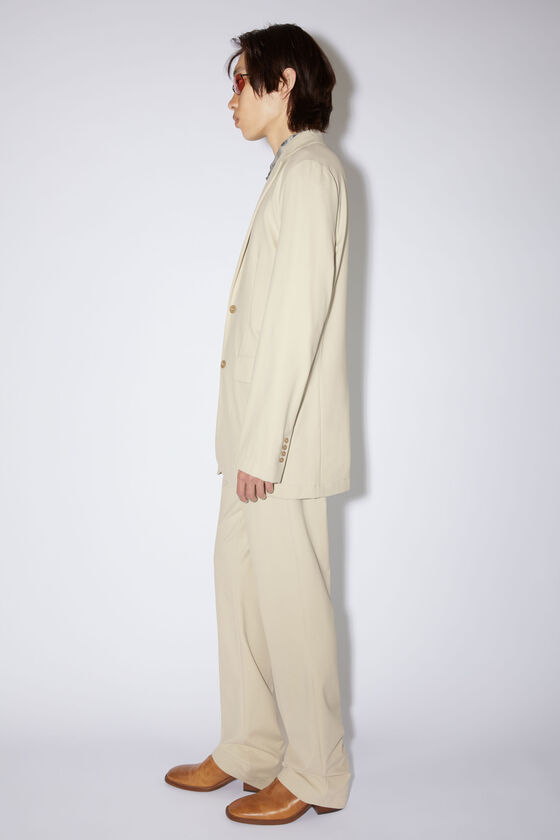 Acne Studios Single-breasted Lightweight Blazer In Nude