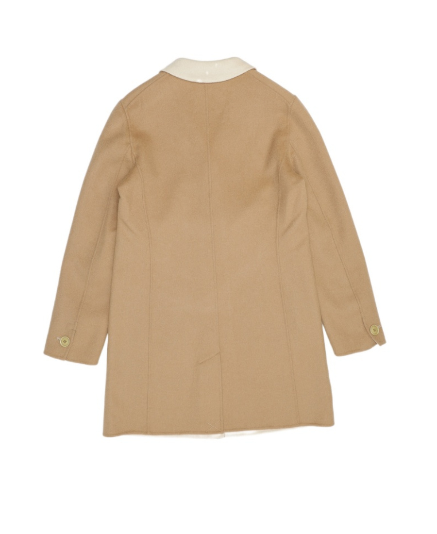 Max Mara Single-breasted Coat In Nude