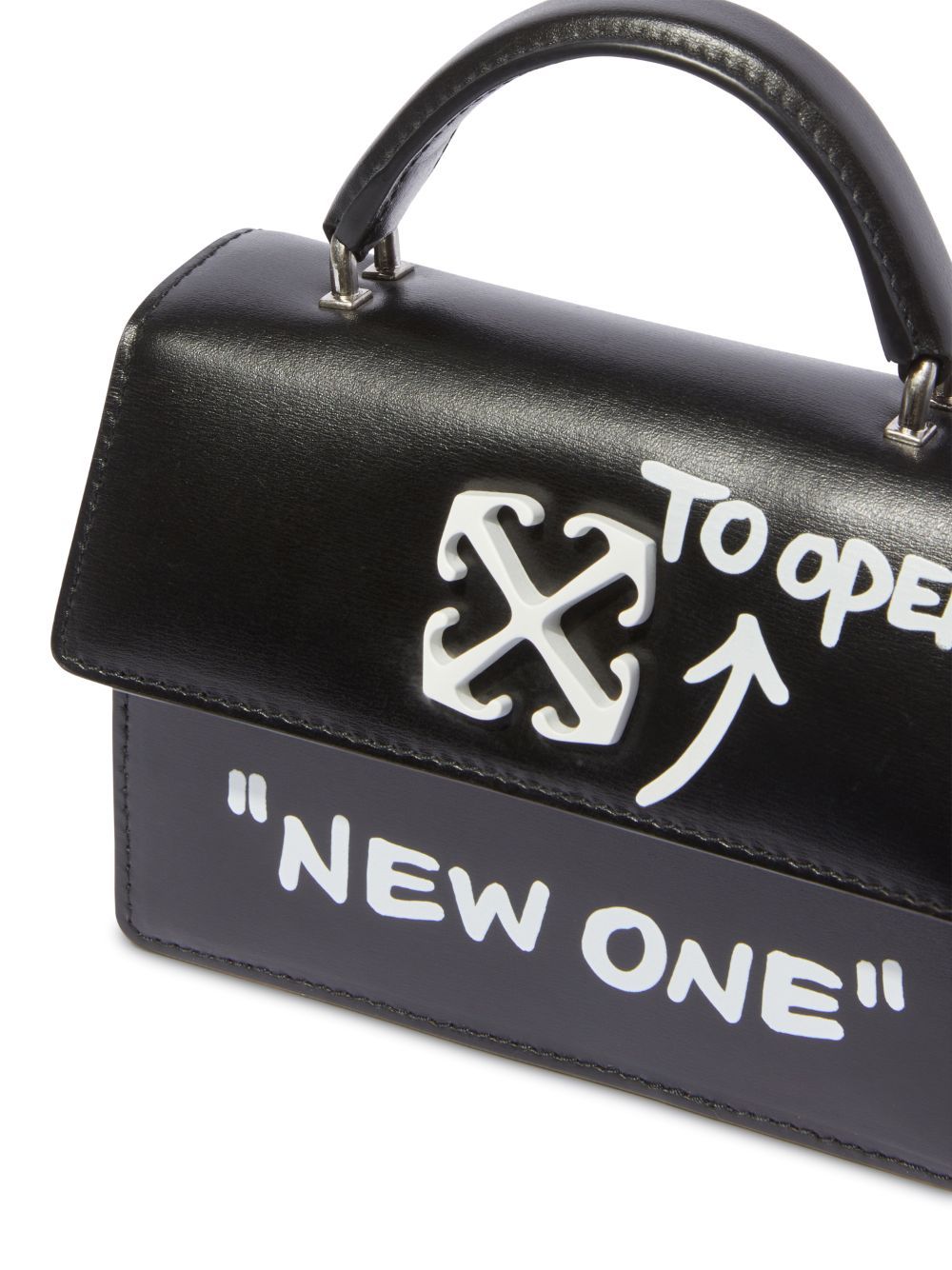 Off-white Mini Bag Jitney Baby Graphic Print In Black
