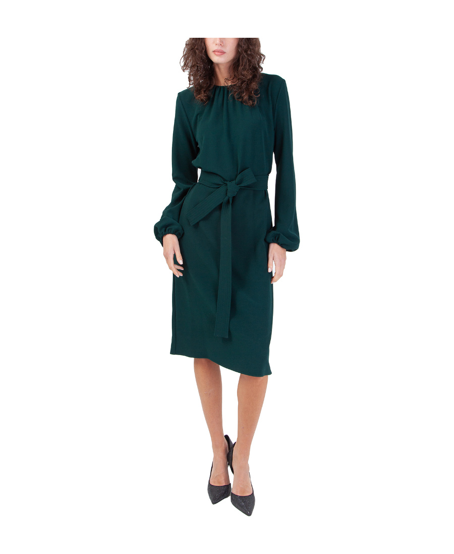P.a.r.o.s.h Lace-up Dress In Green