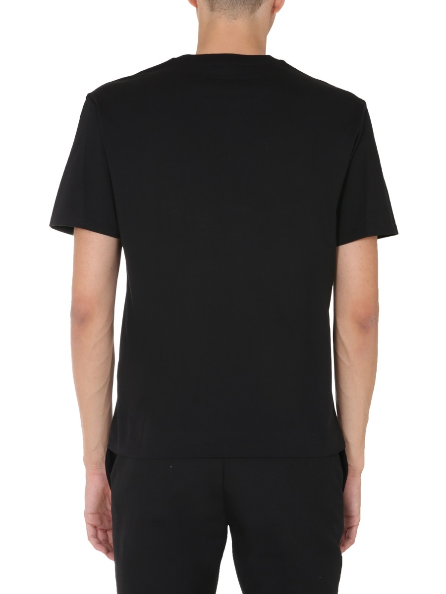 Neil Barrett Thunderbolt Printed T-shirt In Black