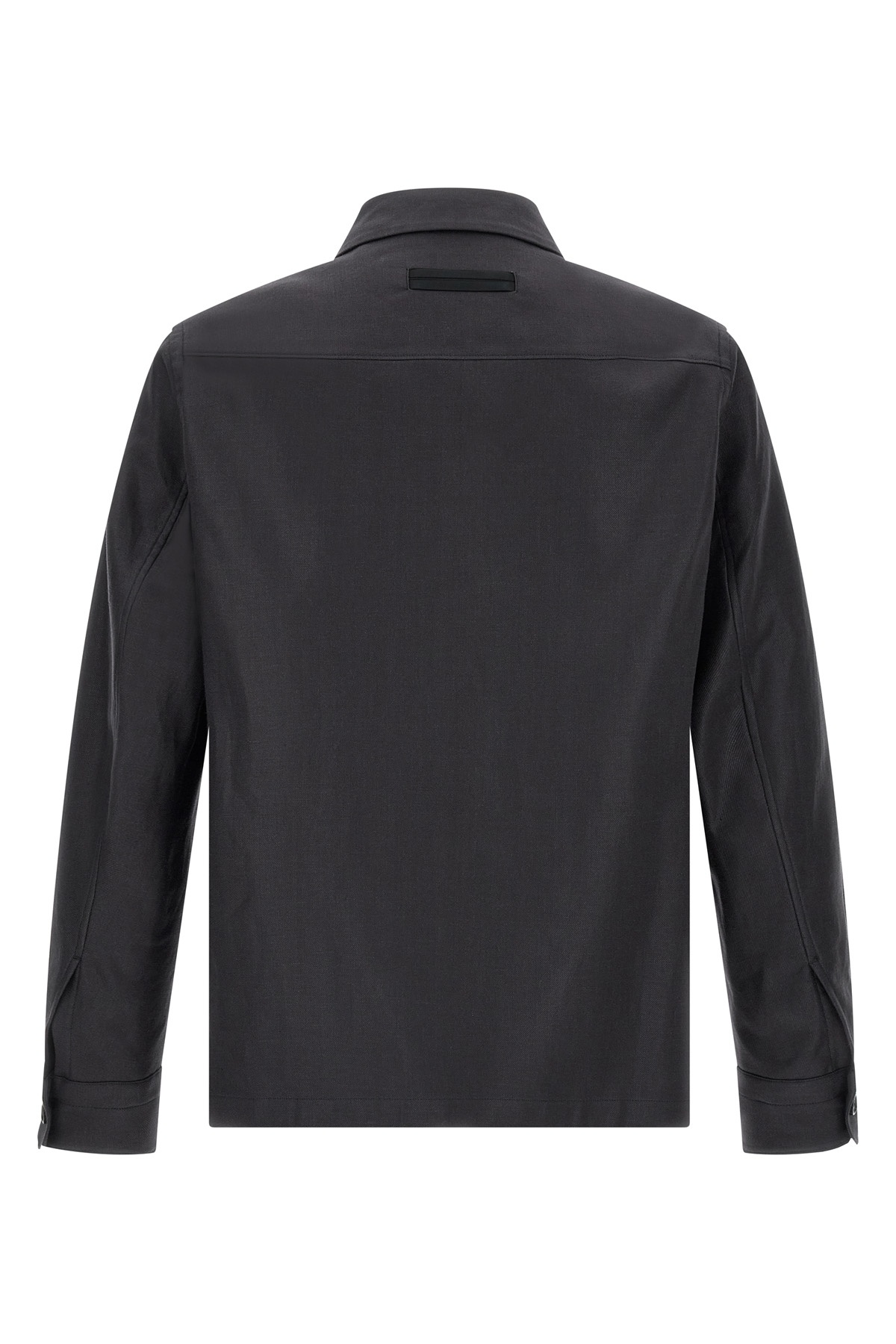 Shop Zegna Shirt Jacket In Black