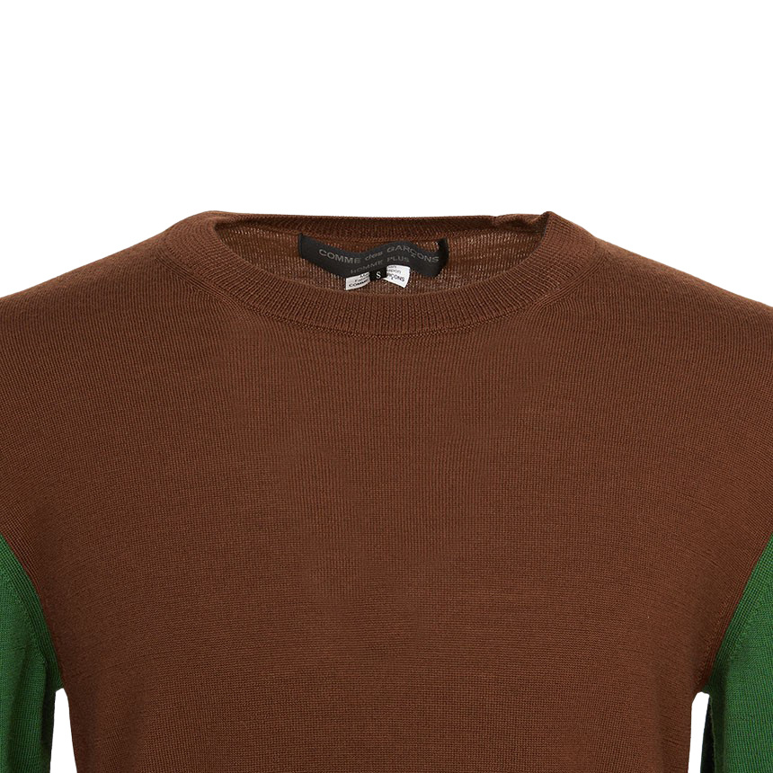 Comme Des Garçons Long Sleeve Sweater In Brown
