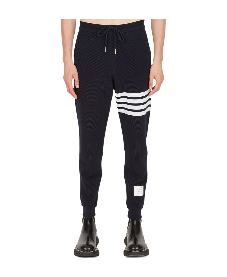 Thom Browne Striped Cotton-twill Straight-leg Pants