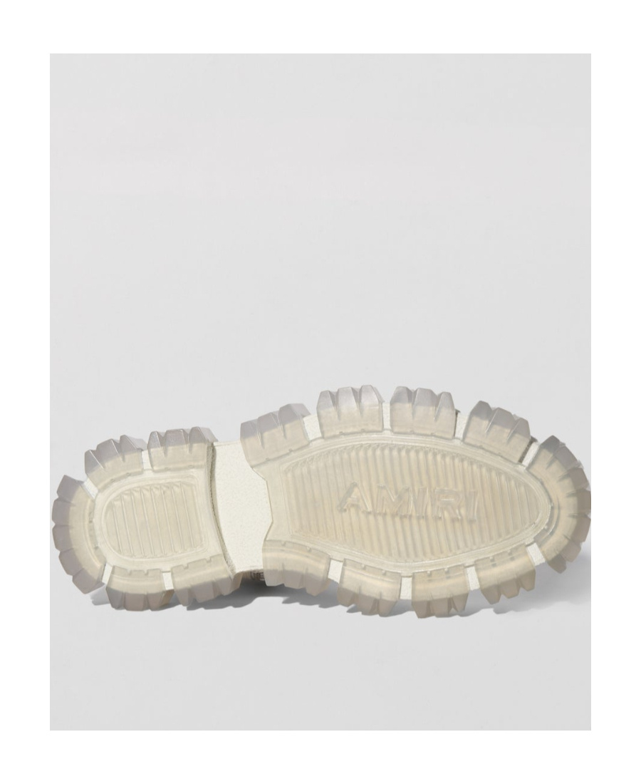 Amiri White Lug Combat Boots In White