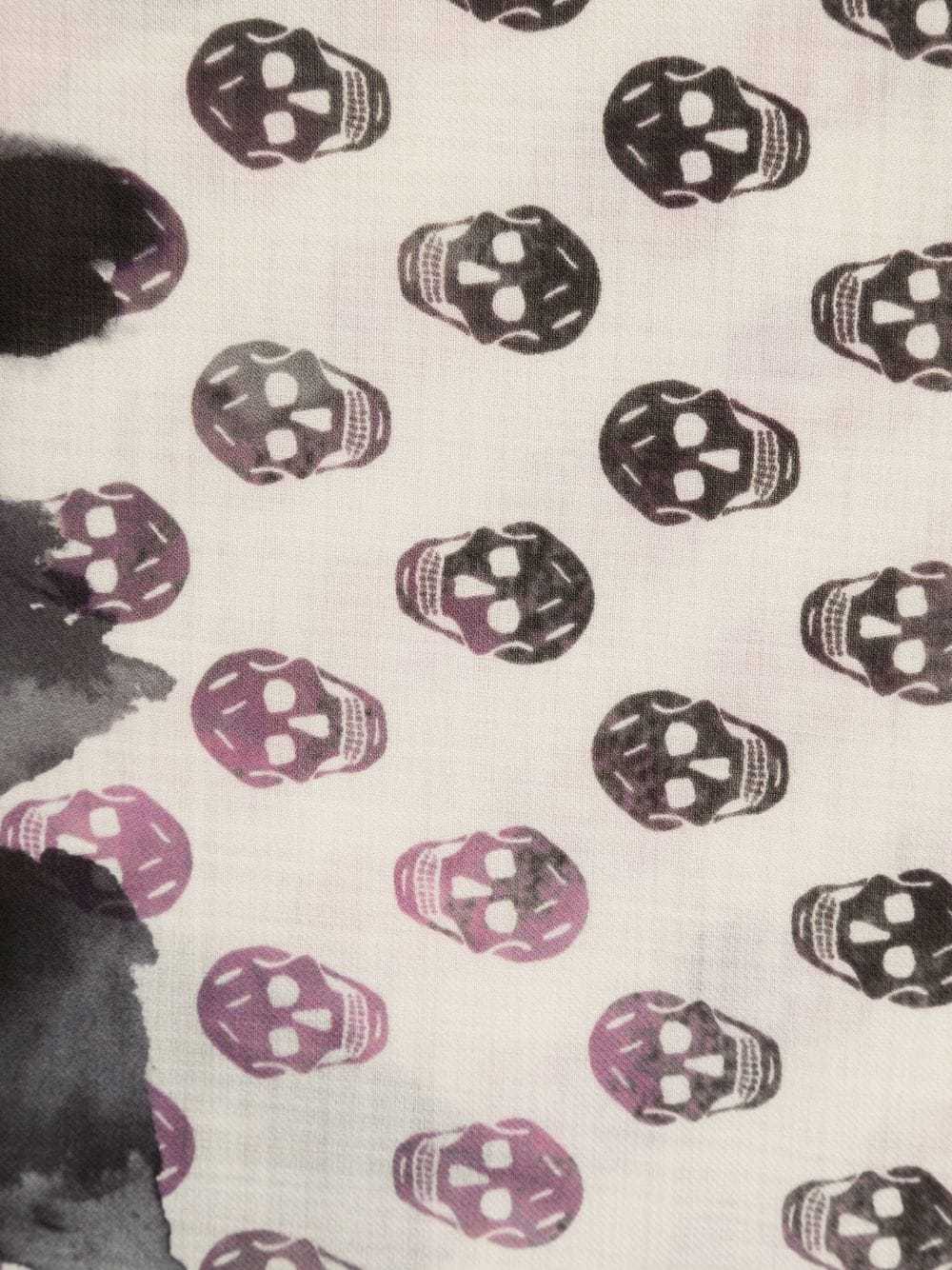 Alexander Mcqueen Skull-print Wool Scarf