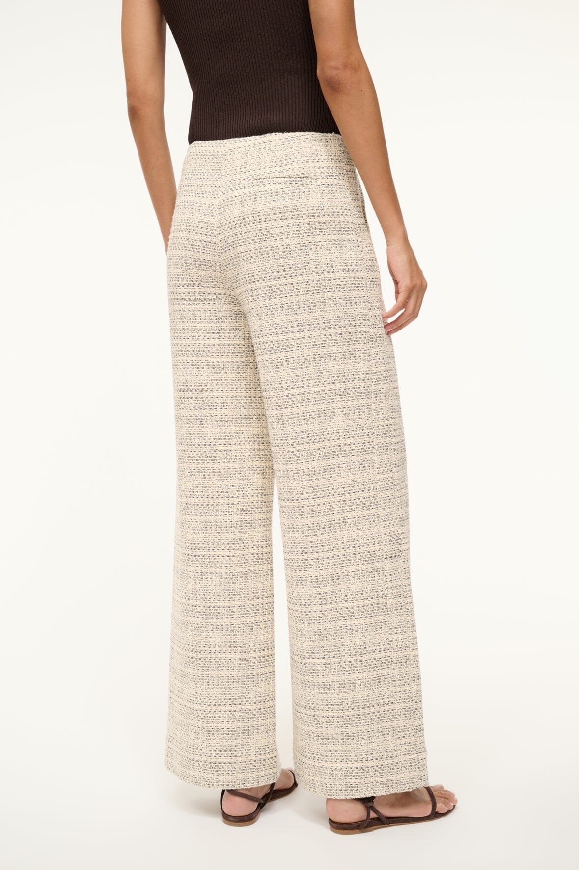 Staud Pocket Casual Pants In White