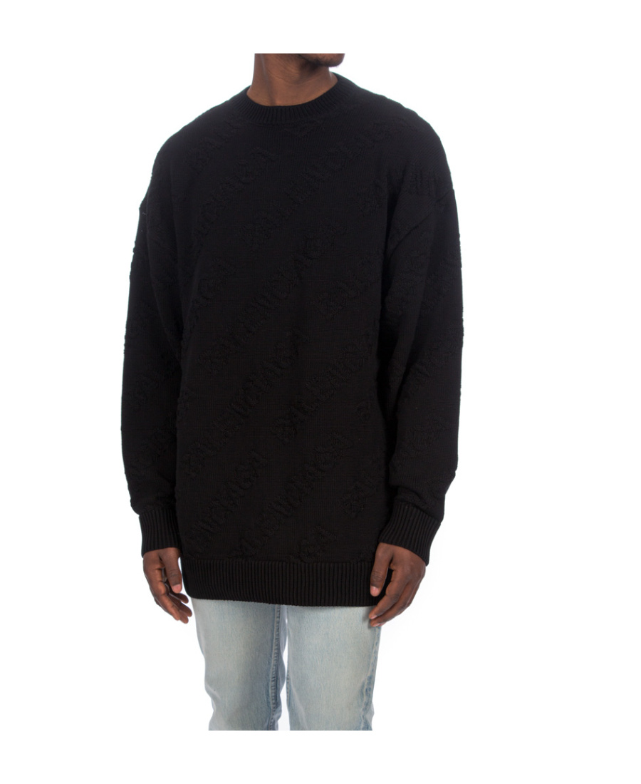 BALENCIAGA BALENCIAGA ALLOVER JACQUARD KNIT SWEATER