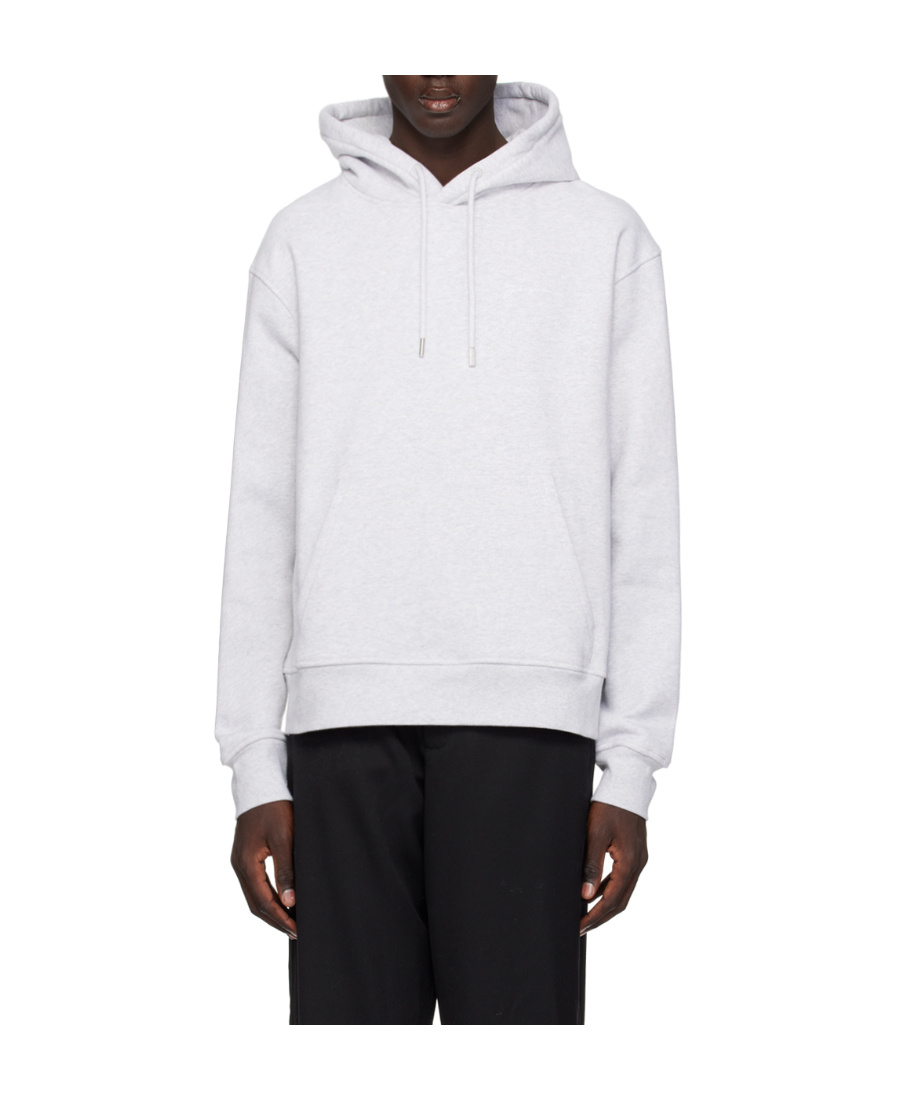 Jacquemus Logo Embroidered Drawstring Hoodie In White