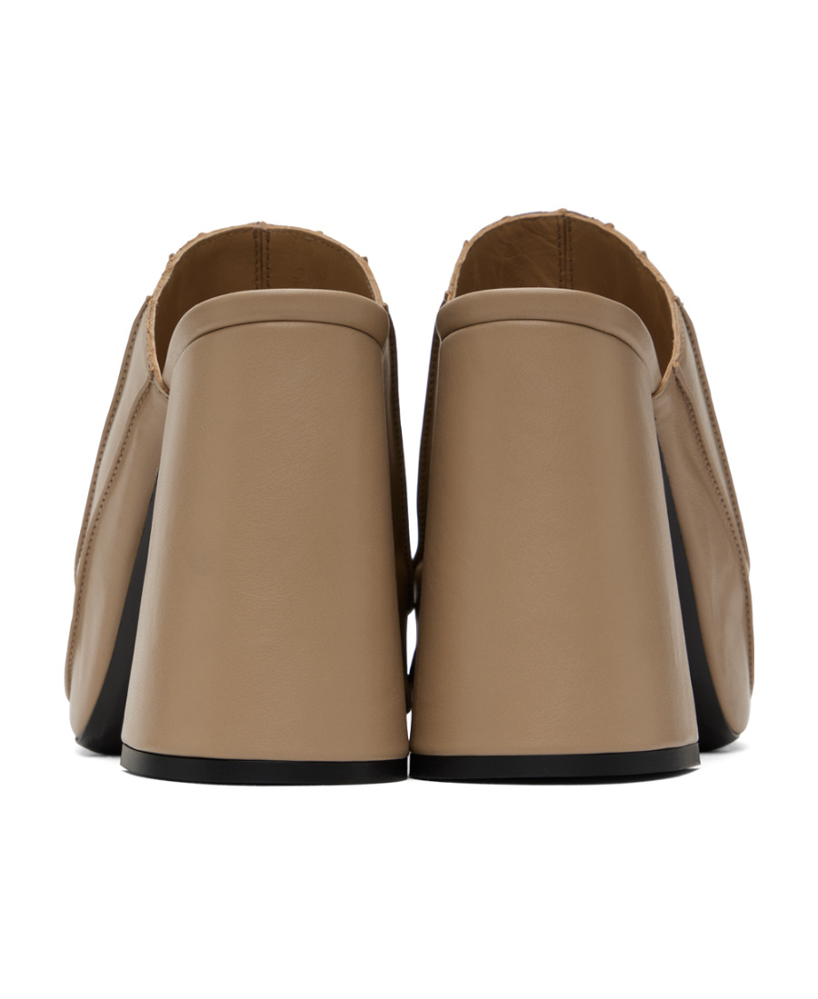 By Far Splicing Design High-heeled Sandals In Brown