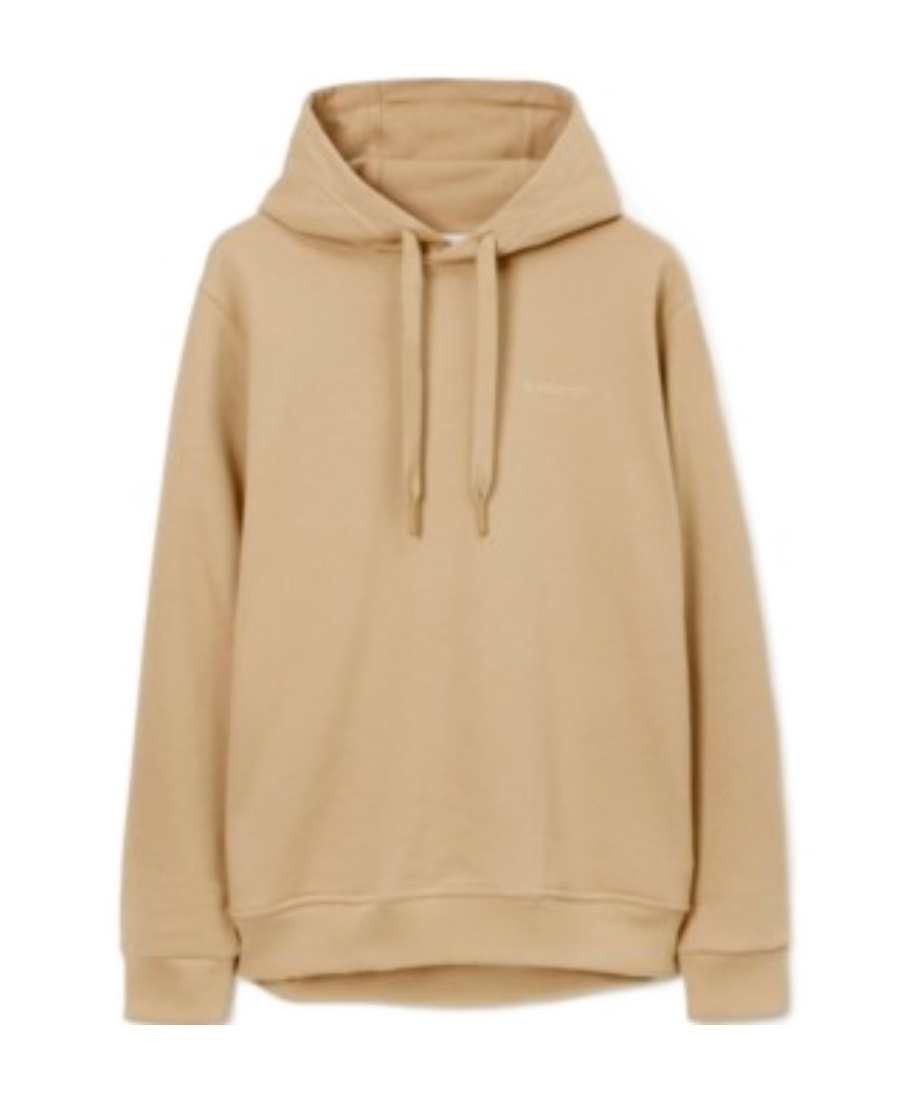 Burberry Logo-embroidered Cotton Hoodie In Brown