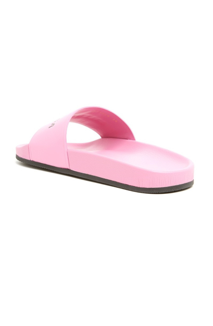 Balenciaga Logo Printed Slippers In Pink
