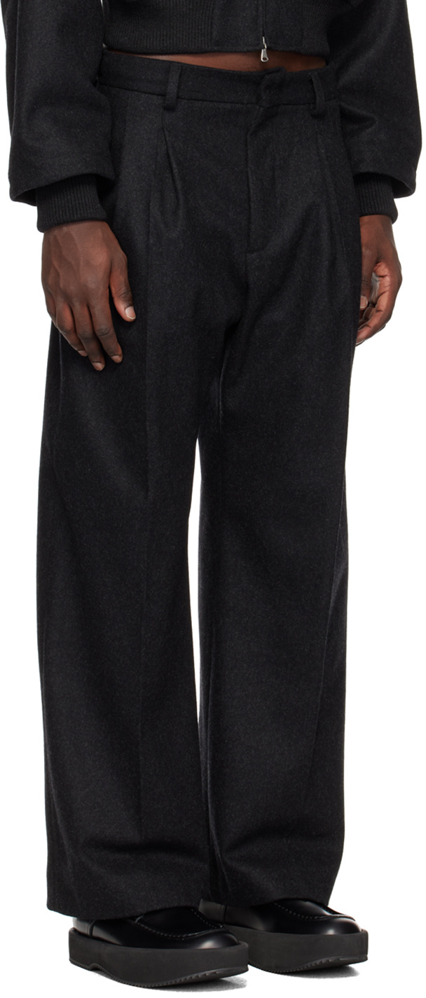 Jean Paul Gaultier Wide-leg Tailored Trousers In Black