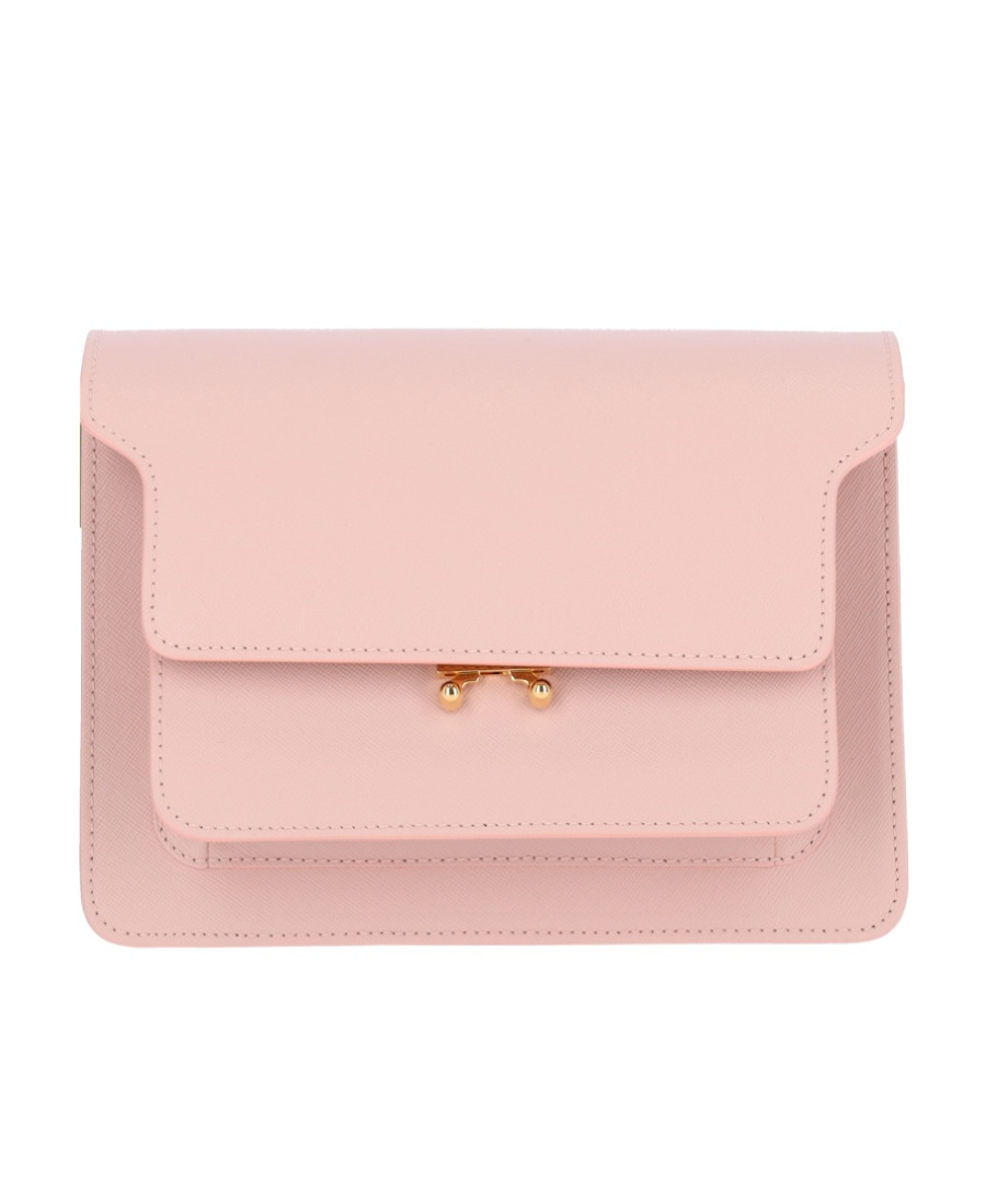 Marni Trunk Medium Shoulder Bag In Pink