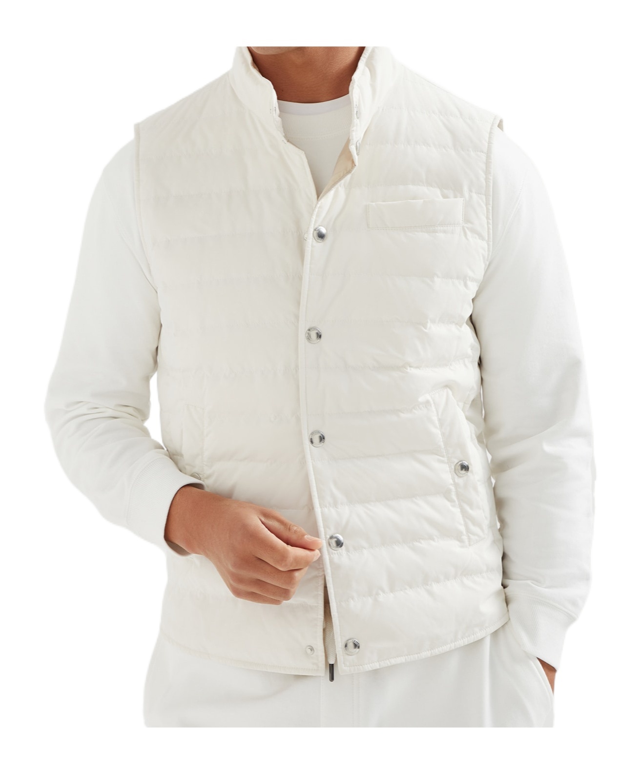 Brunello Cucinelli Quilted Shell Down Gilet