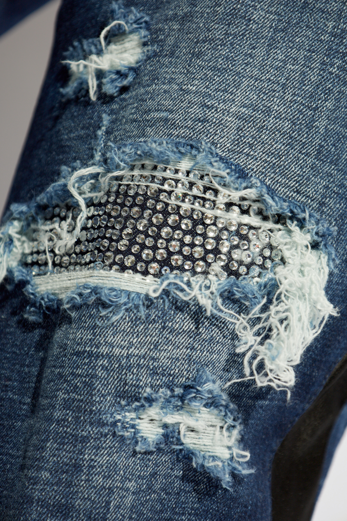 Dsquared2 Distressed Straight Jeans In Blue