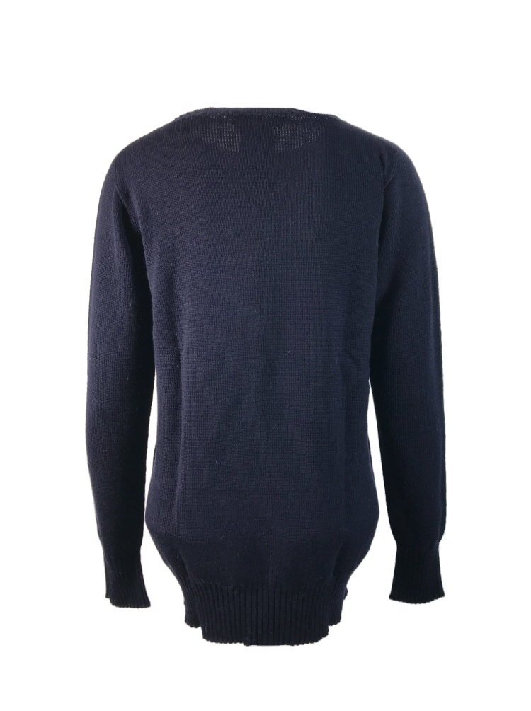 Max Mara Long-sleeved Knitted Sweater In Black