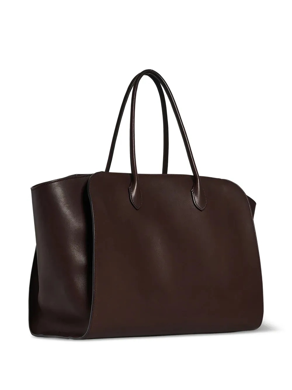 The Row Marlo Structured Tote Bag In Black