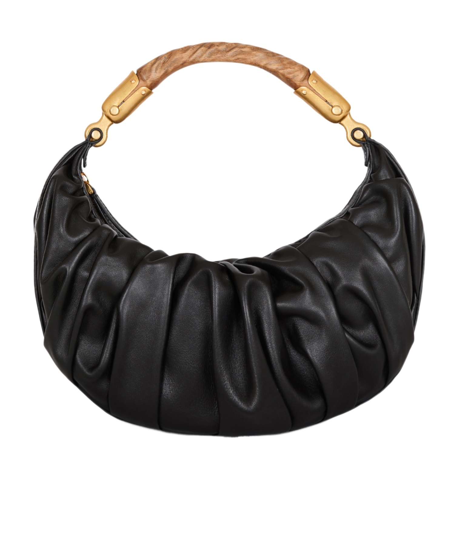 Balmain Medium Ebene Bag In Calfskin Leather In Black