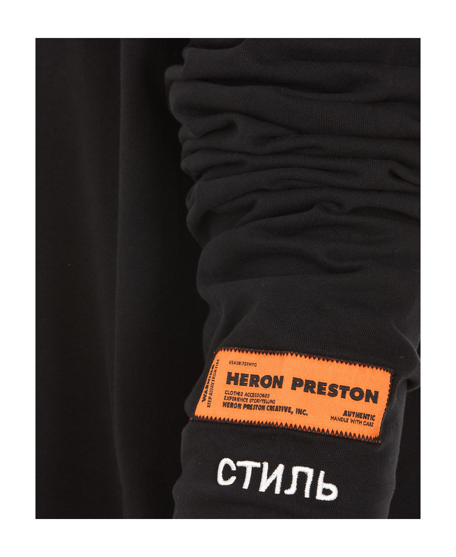 Heron Preston Logo Embroidered Turtleneck Pullover In Black
